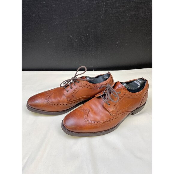 Cole Haan Men's Leather Light Brown Shoes Oxfords Size 7 SKU 6199 - Picture 2 of 6